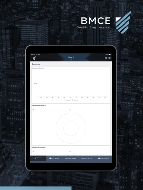 Tangkapan layar BMCE iPad 