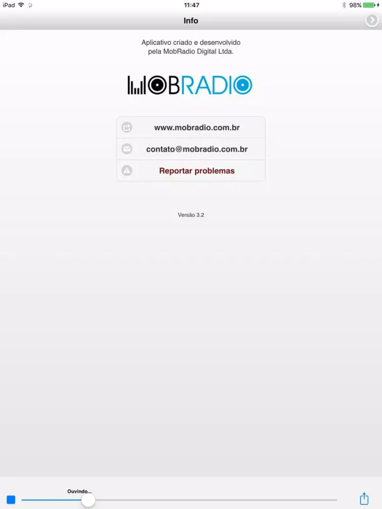 ภาพหน้าจอของ Interativa FM 101,3 iPad 