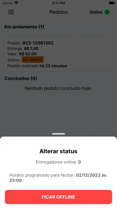 Captures d'écran de Bora Delivery para Empresas