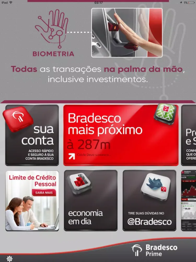 Bradesco Prime iPad  Screenshots