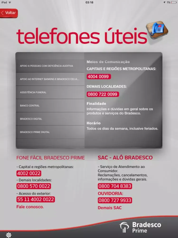 Bradesco Prime iPad  Screenshots
