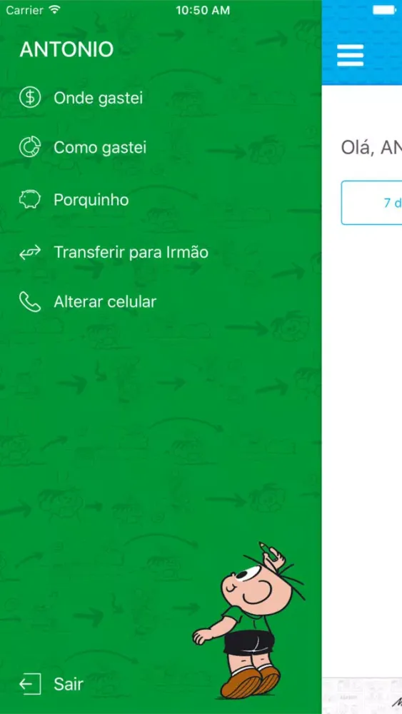 Captures d'écran de Cartão Mesada Turma da Mônica