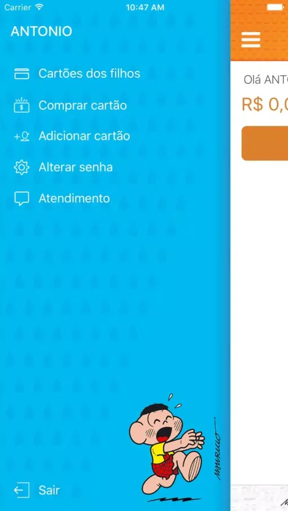 Captures d'écran de Cartão Mesada Turma da Mônica