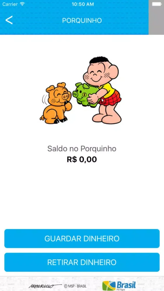Captures d'écran de Cartão Mesada Turma da Mônica