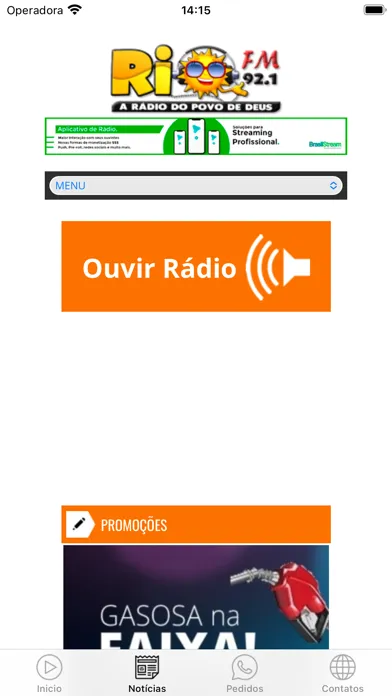 Ảnh chụp màn hình của Rio FM 92,1 Pires do Rio
