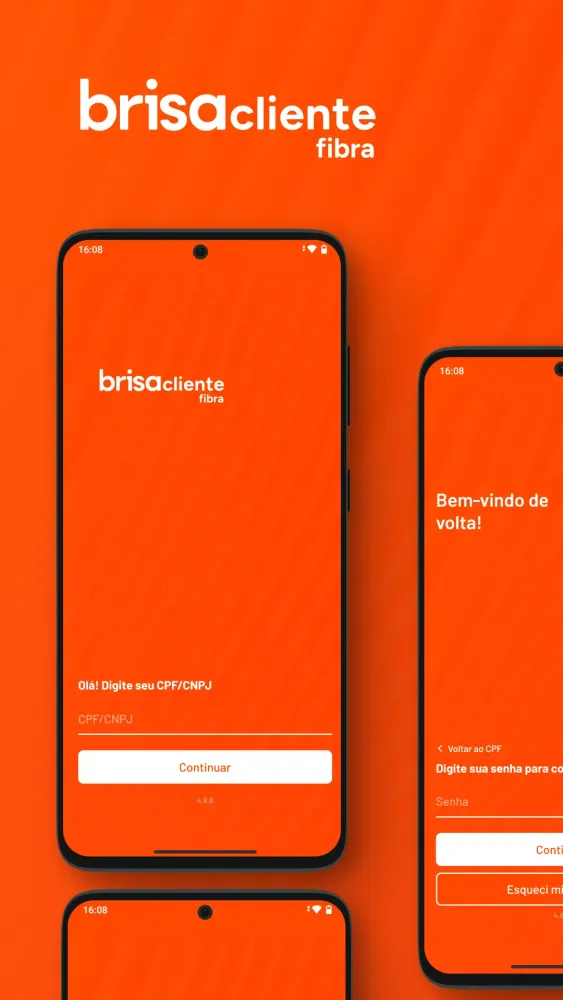 Capturas de tela do Brisacliente