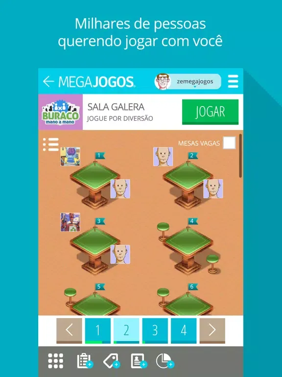 Capturas de tela do Buraco Mano a Mano iPad 