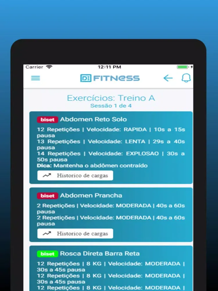 ByDiFitness iPad  Screenshots
