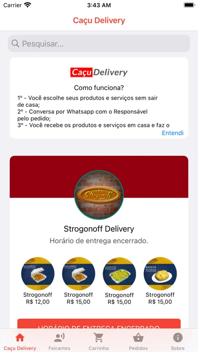 Caçu Delivery應用截圖