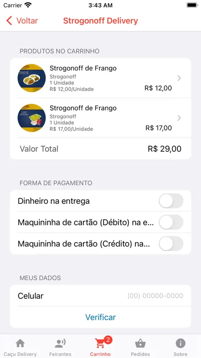 Caçu Delivery應用截圖