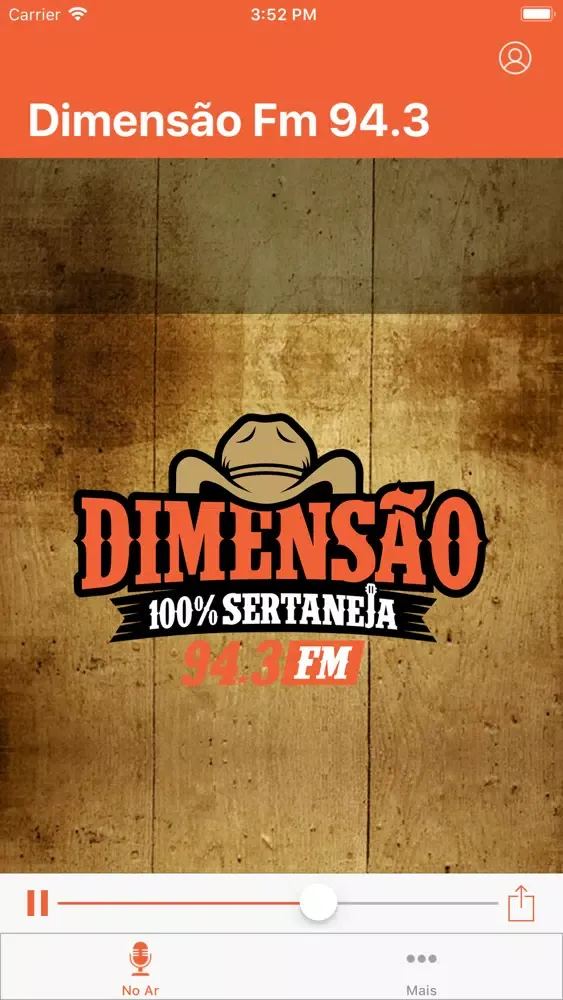 Tangkapan skrin Dimensão FM 94.3