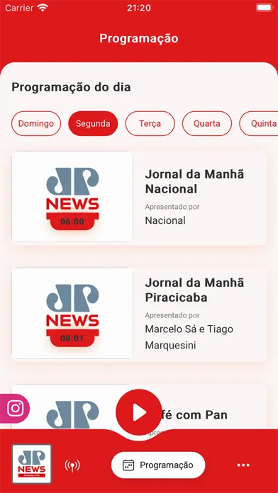 Скриншоты Jovem Pan News Piracicaba