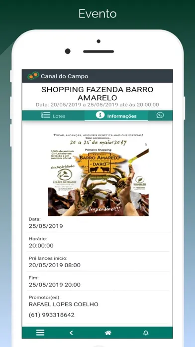 Capturas de pantalla de Canal do Campo Leilão