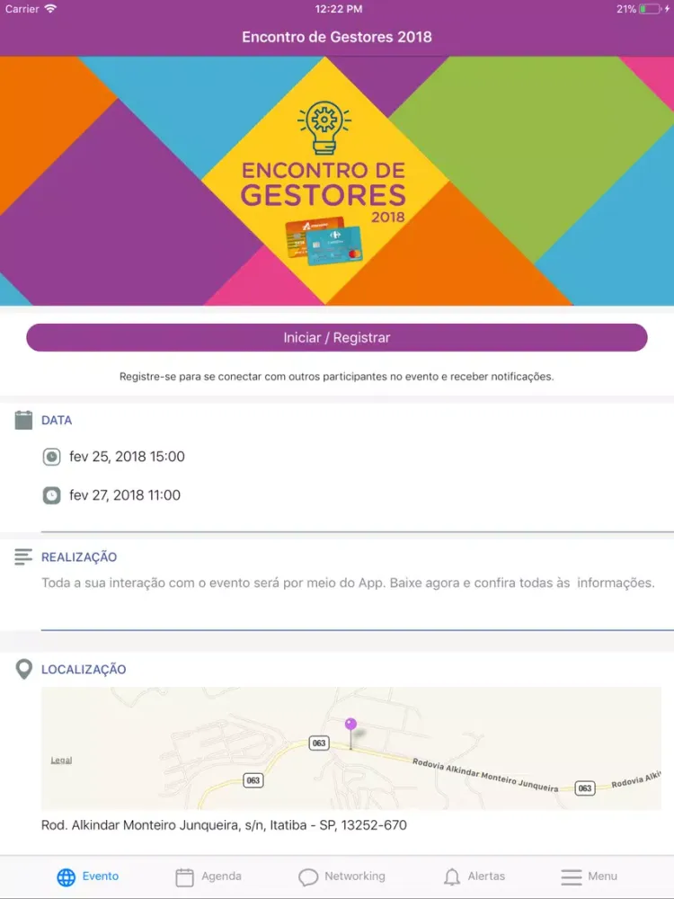 Encontro DVA iPad  Screenshots