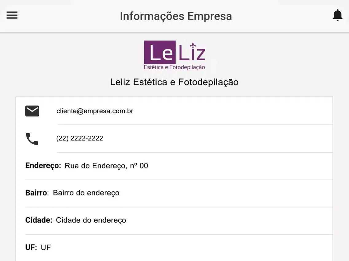 ภาพหน้าจอของ Leliz Estética e Fotodepilação iPad 