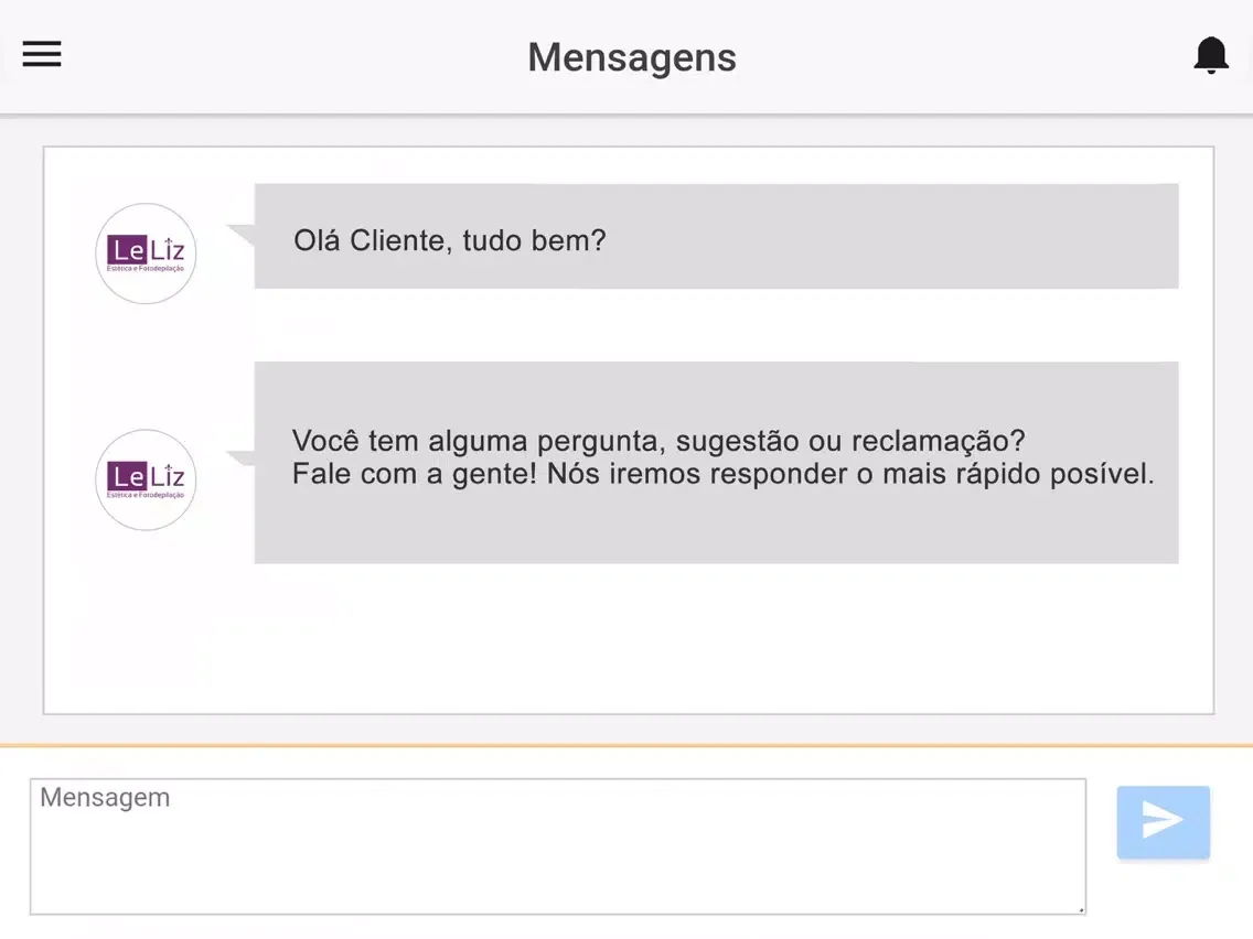 ภาพหน้าจอของ Leliz Estética e Fotodepilação iPad 