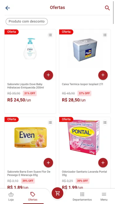 Capturas de tela do Carvalho Supershop
