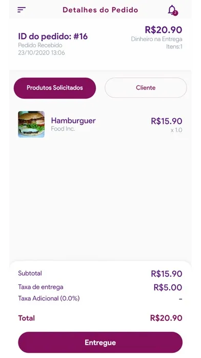 Captures d'écran de Pedi no App - Entregadores