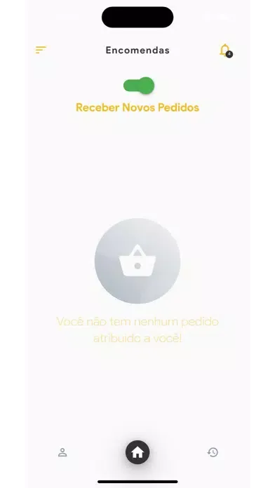Capturas de tela do Xô Dito - Entregador