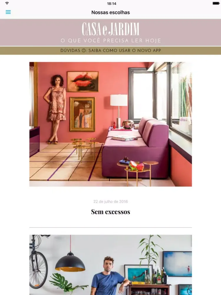 Capturas de tela do Revista Casa e Jardim iPad 