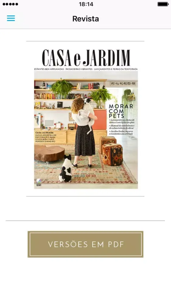 Capturas de tela do Revista Casa e Jardim