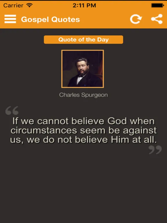 ภาพหน้าจอของ Gospel Quotes iPad 