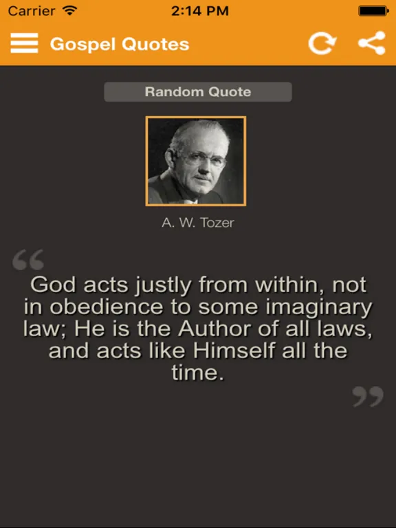 ภาพหน้าจอของ Gospel Quotes iPad 