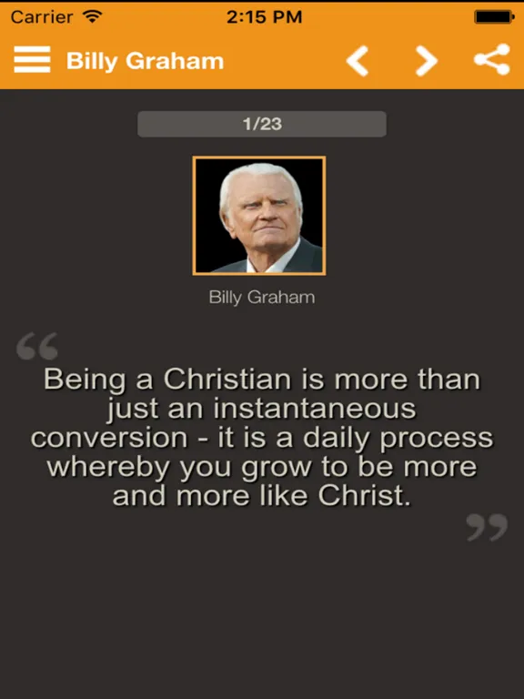 ภาพหน้าจอของ Gospel Quotes iPad 