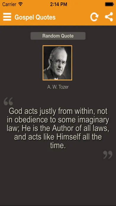 ภาพหน้าจอของ Gospel Quotes