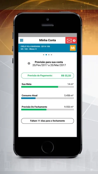 Tangkapan layar MOBii Minha Conta