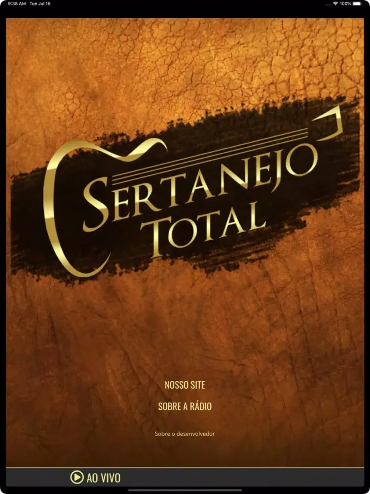 Rádio Sertanejo Total Brasil iPad 應用截圖