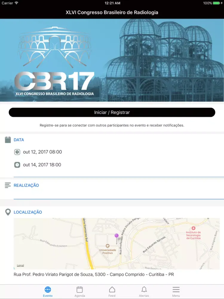 Capturas de pantalla de Congresso CBR iPad 