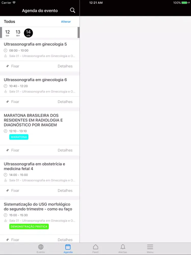 Capturas de pantalla de Congresso CBR iPad 