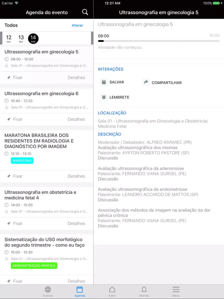 Capturas de pantalla de Congresso CBR iPad 