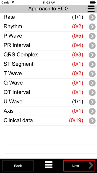 Tangkapan skrin ECG Calc Lite