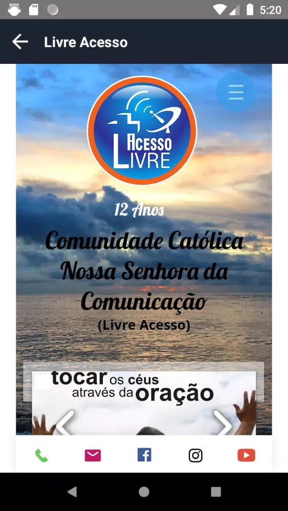 Rádio Católica Livre Acesso Screenshots