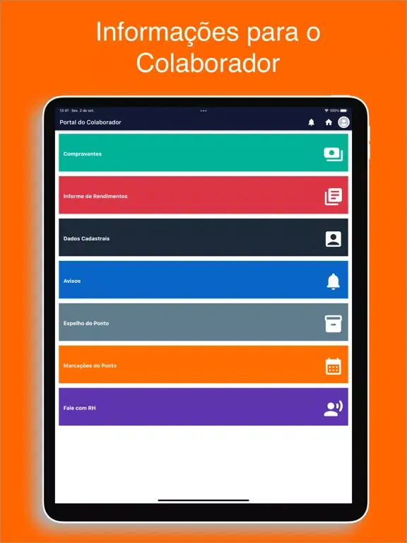 Portal do Colaborador CGI iPad  স্ক্রিনশট