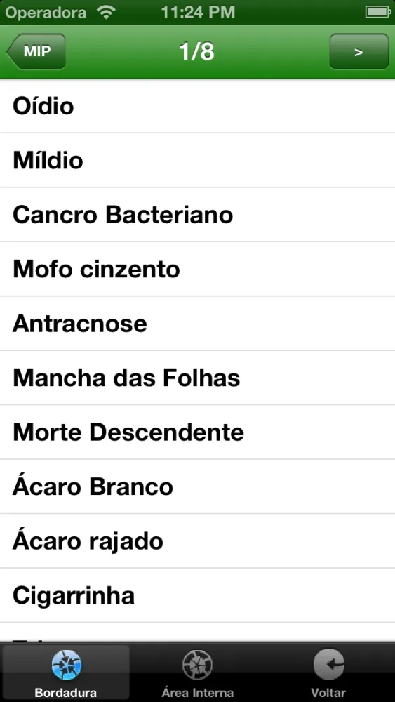 Zrzuty ekranu Caderno de Campo