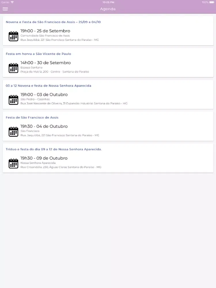 Capturas de pantalla de Paróquia de Santana iPad 