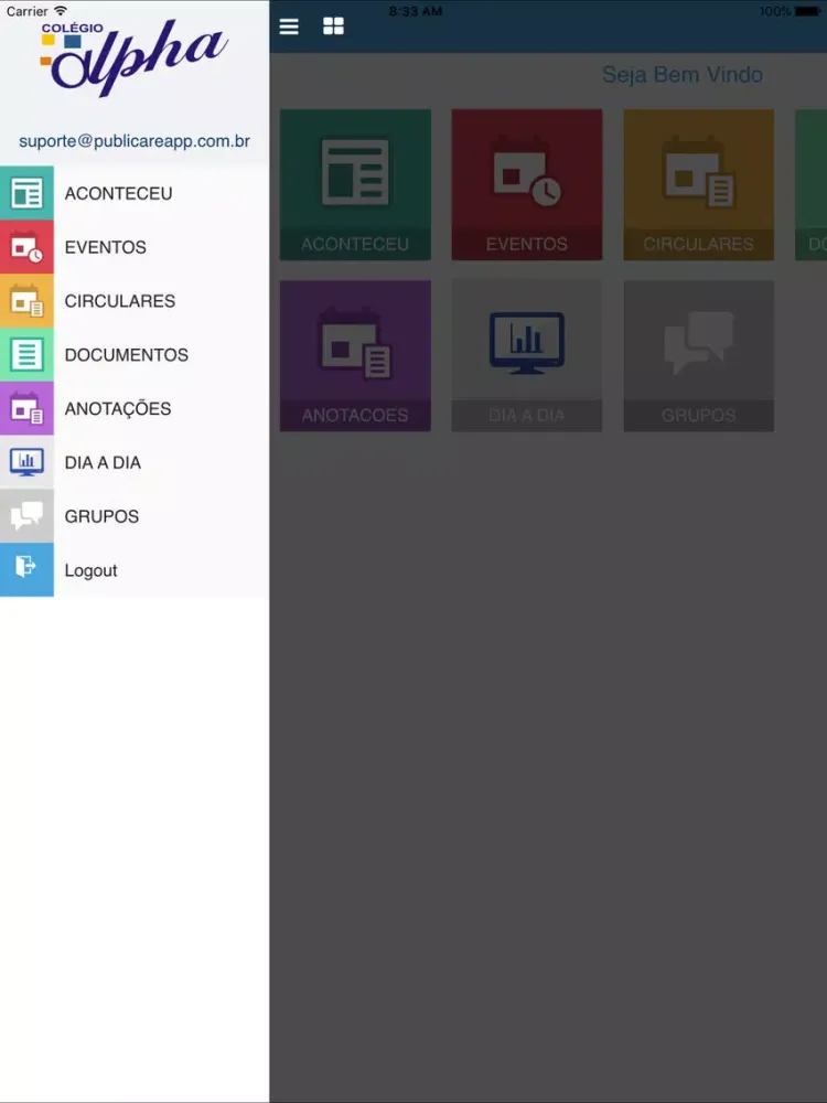 Publicare Colégio Alpha iPad  Screenshots