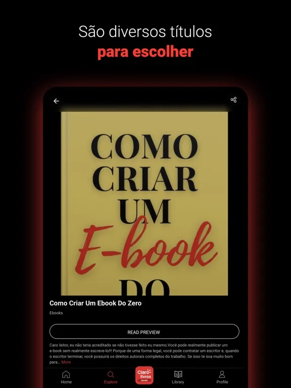 Claro Livros iPad  স্ক্রিনশট