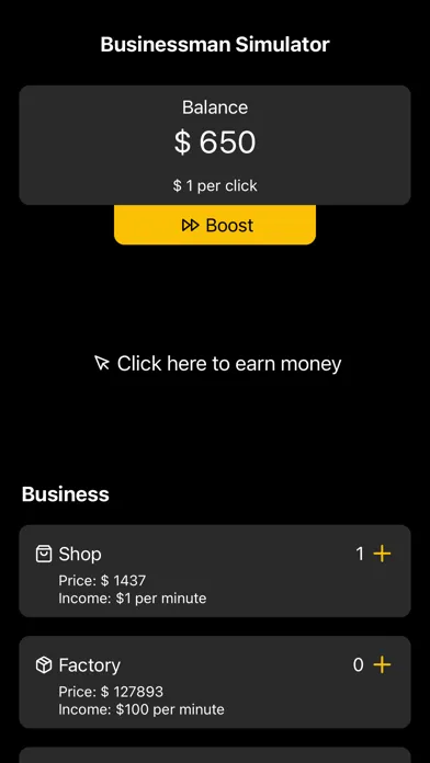 Capturas de tela do Businessman Simulator