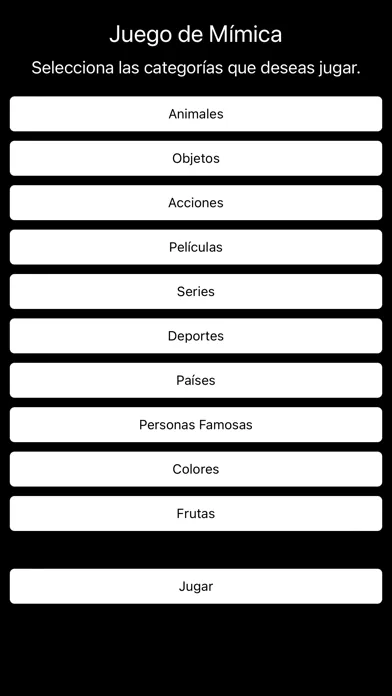 Capturas de tela do Juego de Mímica