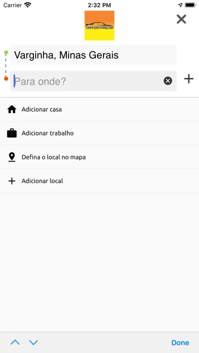 Tangkapan layar DRIVER PARÇAS Passageiro