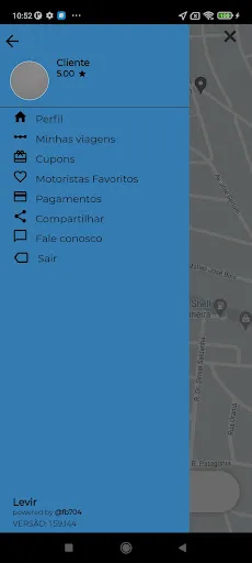 Tangkapan layar Levir - Passageiro