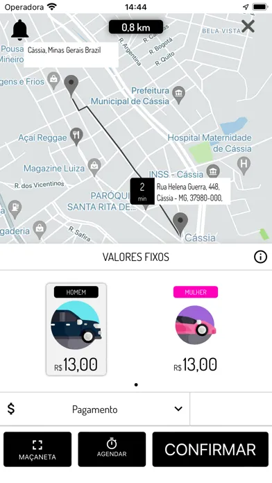 Captures d'écran de URBS CAR - Passageiro