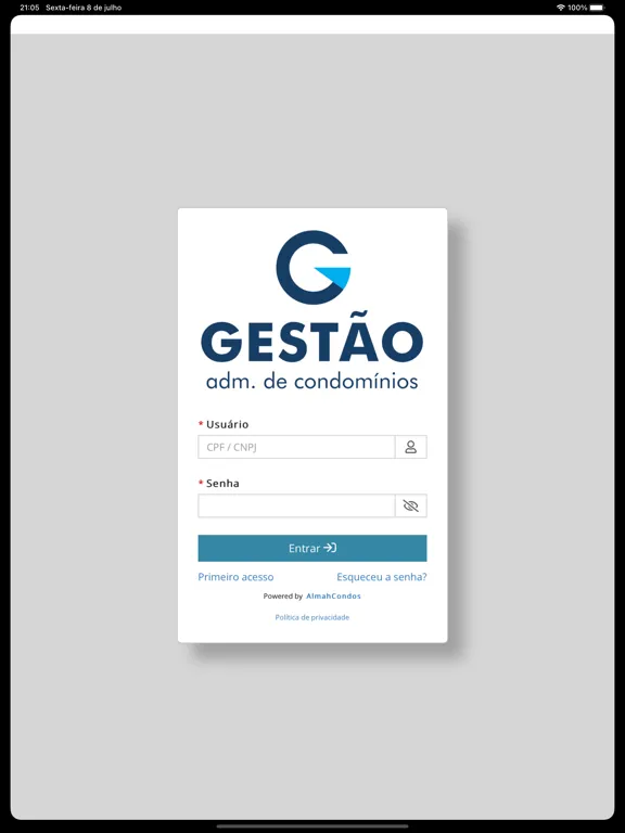 Gestão Administradora iPad  Screenshots