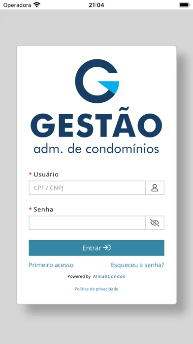 Gestão Administradora Screenshots