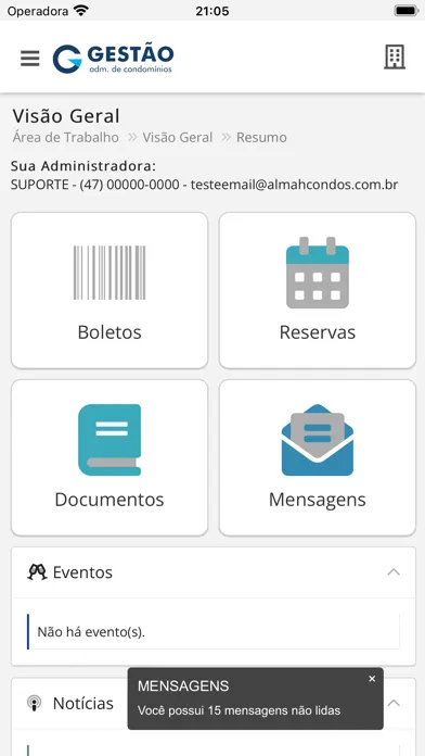 Gestão Administradora Screenshots