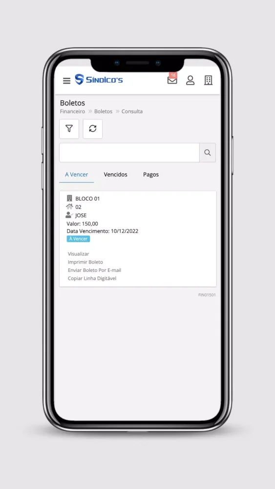 Síndico's Administradora Screenshots